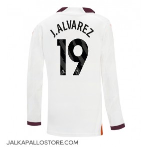 Manchester City Julian Alvarez #19 Vieraspaita 2023-24 Pitkähihainen